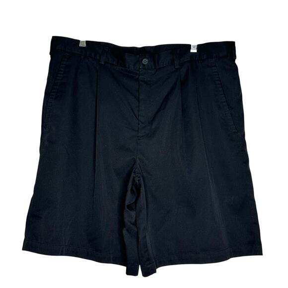 Nike Fit Dry Mens Black Pleated Front Golf Shorts size 40 - Picture 1 of 10